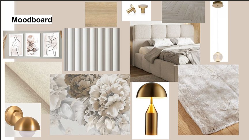 Moodboard – propozycje materiałów i kolorystyki